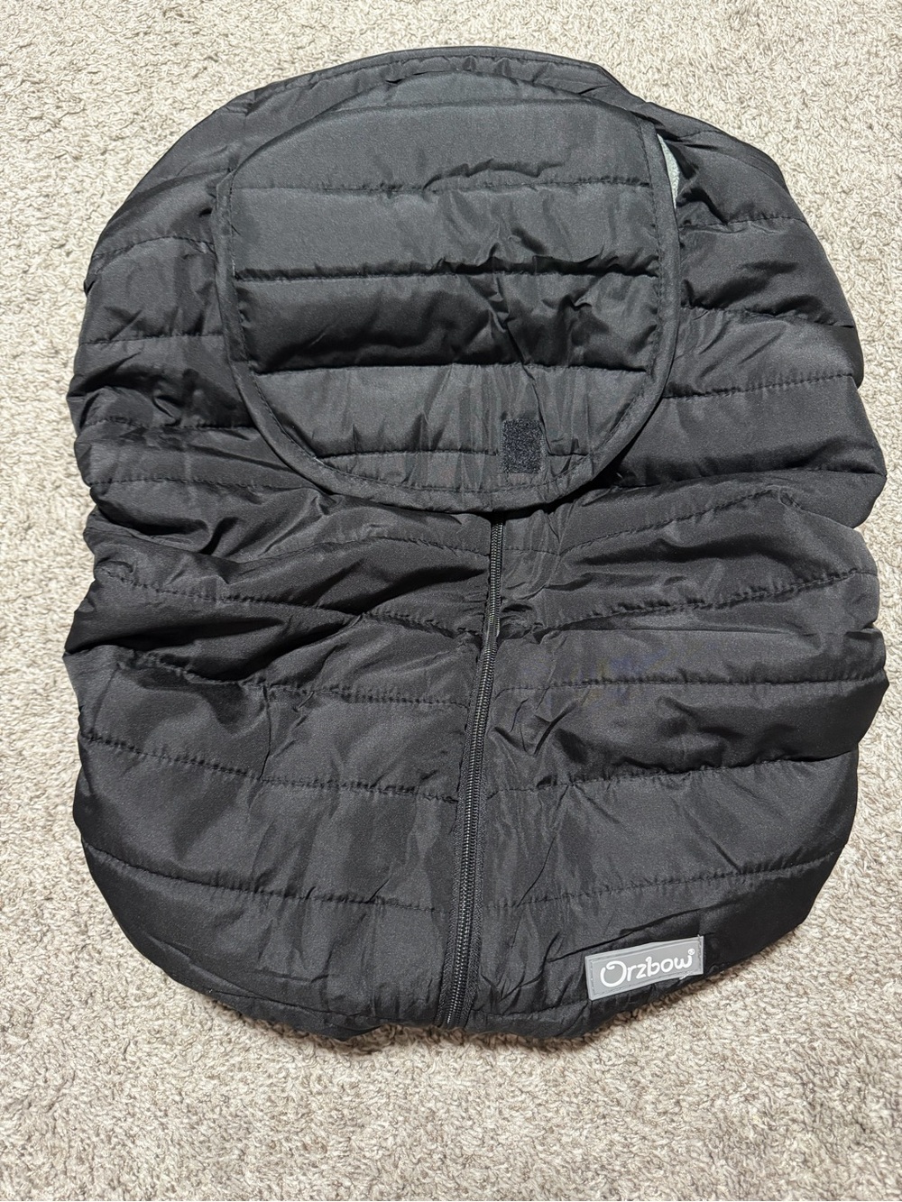 Infant Black Winter Insulated Car Seat Cover